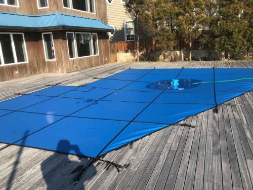 Cover put on after closing