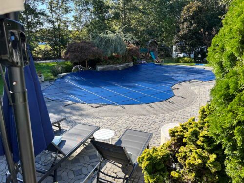 Cover put on after closing